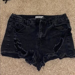 Denim shorts